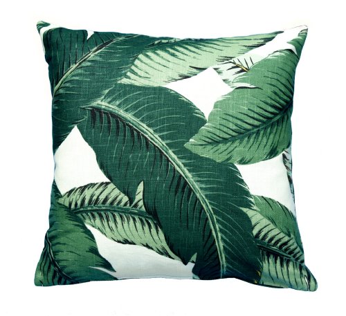 Throw Pillow Covers, Outdoor Pillows, Decorative Tommy Bahama Fabric, Swaying Palms, Outdoor Throw Pillows - One 18 x 18 Throw Pillow Cover