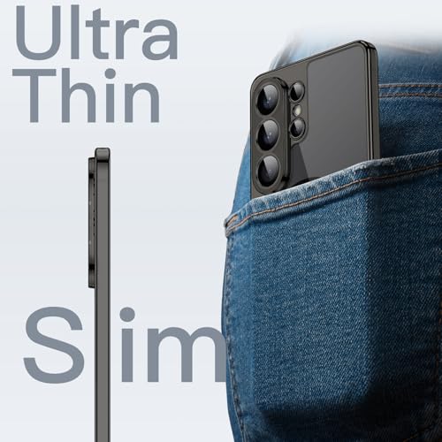 Image of JETech Magnetic Slim Cover Case for Samsung Galaxy S26 Ultra, Compatible with MagSafe, Camera Lens Full Protection, Ultra-Thin Lightweight Clear Minimalist Protective Phone Cover (Black)