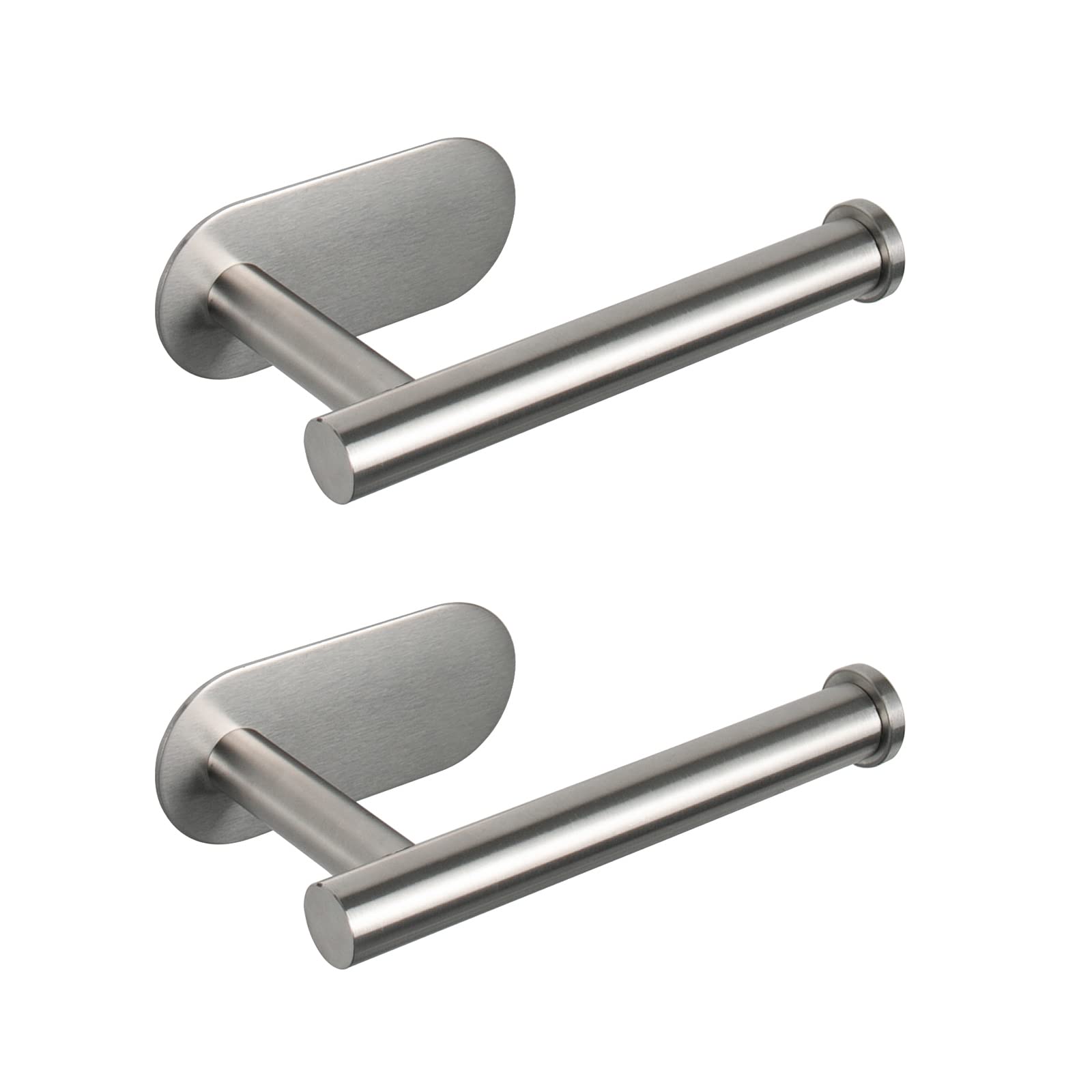 NearMoon Toilet Paper Holder Self Adhesive, Premium Thicken SUS304 Stainless Steel Rustproof Adhesive Toilet Roll Holder no Drilling for Bathroom, Kitchen, Washroom (1 Pack, Brushed Nickel) — Amazon image 16