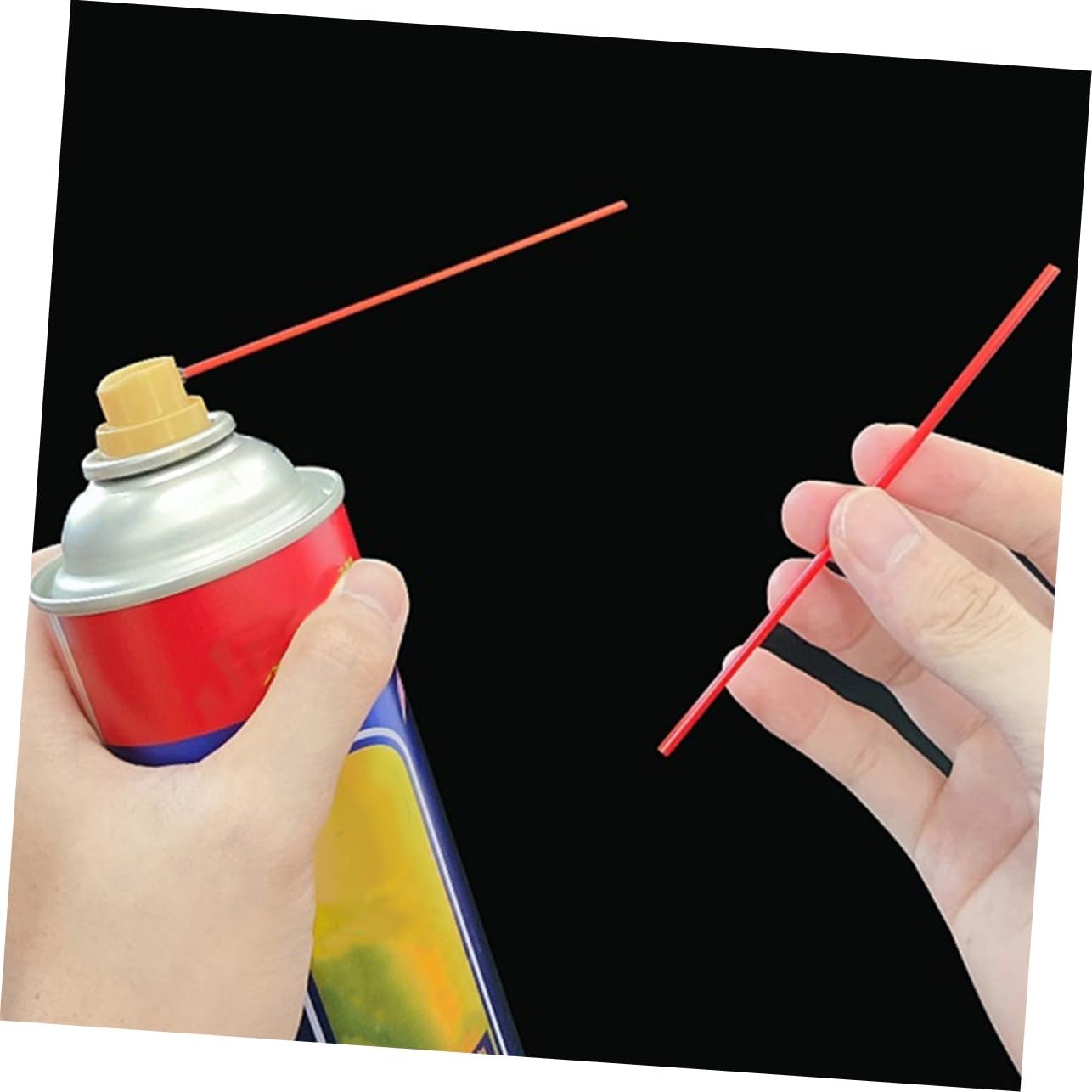 Gatuida 1000pcs Replacement Spray Can Straws Extension Tubes for Remover Versatile Spray Nozzle for Narrow Spaces for