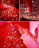 Rot Led Lichterkette USB, 10M 100LED Mini Valentinstag Lichterkette, Kupferdraht Lichterketten Wasserdichte für Innen Aussen Weihnachten Party Hochzeit Valentinstag Deko – Ansicht 6
