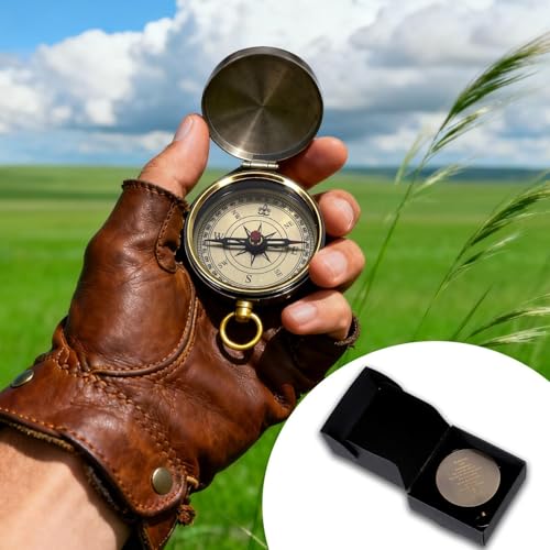 Brújula de mano grabada con versículo bíblico para bautizo miniatura 3