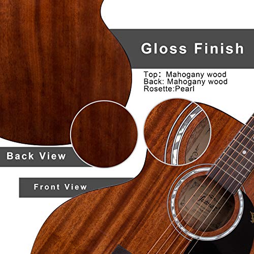 Image of JUAREZ Arpeggio Guitar JRA41MAH-F, mahogany