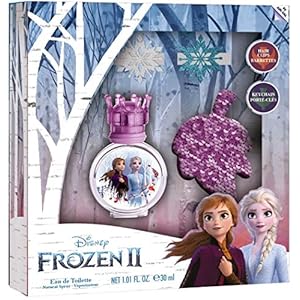 Frozen II geschenkset: Anna & Elsa kinderparfum (30 ml), eau de toilette in mooie glazen flacon met kroonsluiting, 1…