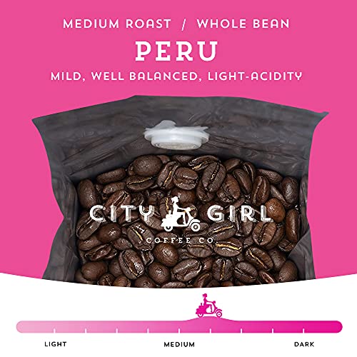 Café Orgánico City Girl Peru En Grano Tostado Medio 12 oz miniatura 3