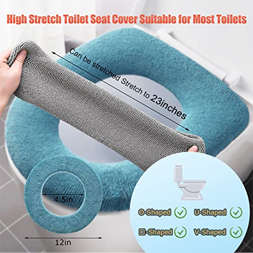 image for Legigo 5 Pack Thicker Bathroom Toilet Seat Cover Pads- Soft Warmer Toi