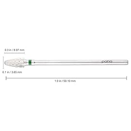 Pana 3/32 Safety Bit Nail Carbide Bit - For Electric Dremel Drill Machine (Coarse, Mini Cone - Silver)