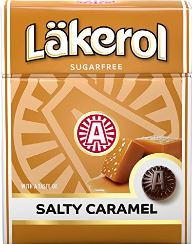 Läkerol (Lakerol) Caramelo Salado - Regaliz Sueco Salado Salmiak Pastillas Stevia Sin Azúcar Pastillas Pastillas Pastillas Gotas Drageas Dulces Dulces Dulces Paquete de 24