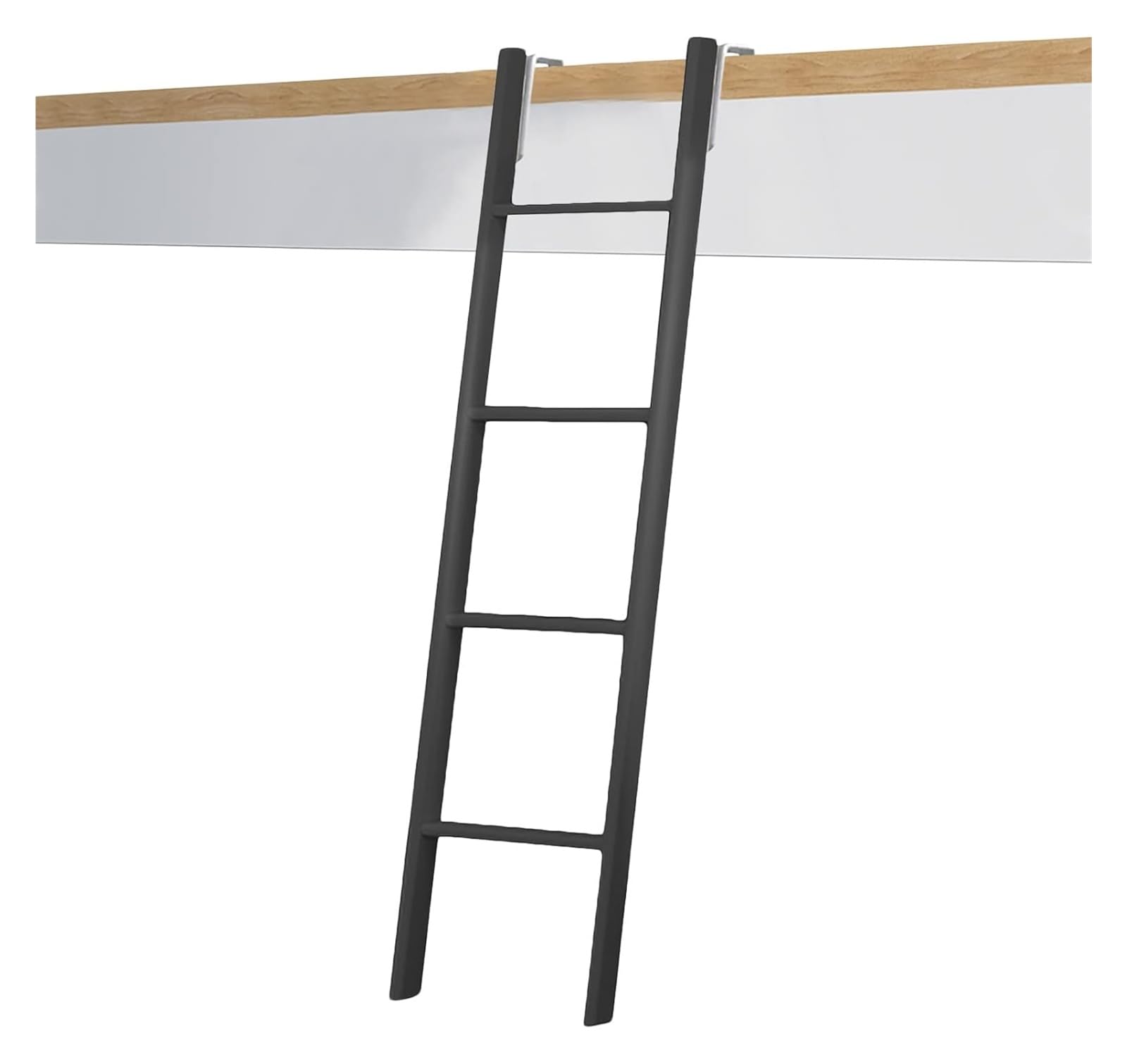 Scala di Emergenza per finestre da seminterrato, Scala per Letto, per soppalco Interno, dormitorio, Scuola, Scala Resistente per Letto Matrimoniale/Singolo con Comodo Pedale (Color