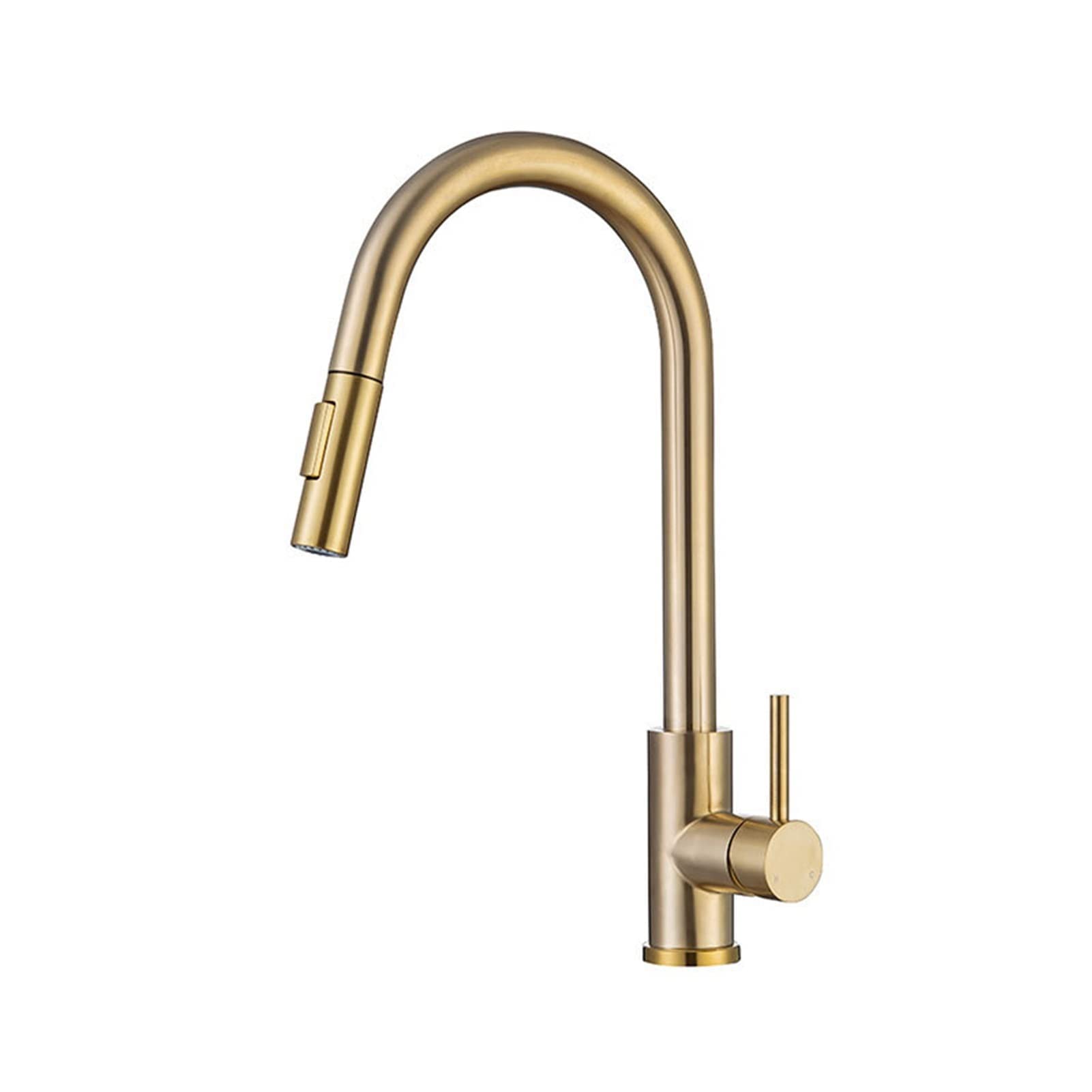 Yjyjy Gold/Black Faucet Pull Out Kitchen Faucet With Pull Down Mixer Rotating Sink Faucet For Modern Kitchen Decor Tap