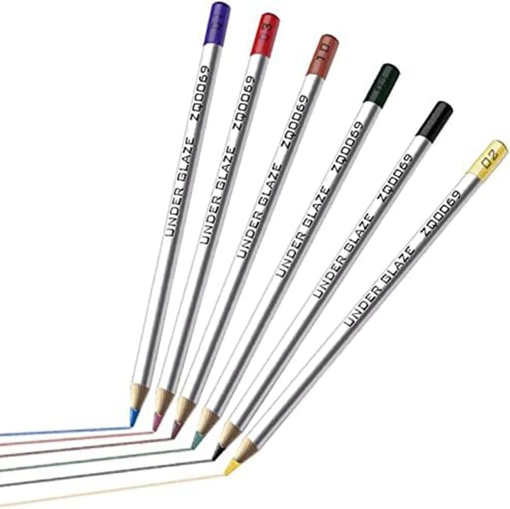 Stylos sous glaçure céramique peinture précise poterie 1100-1300°C