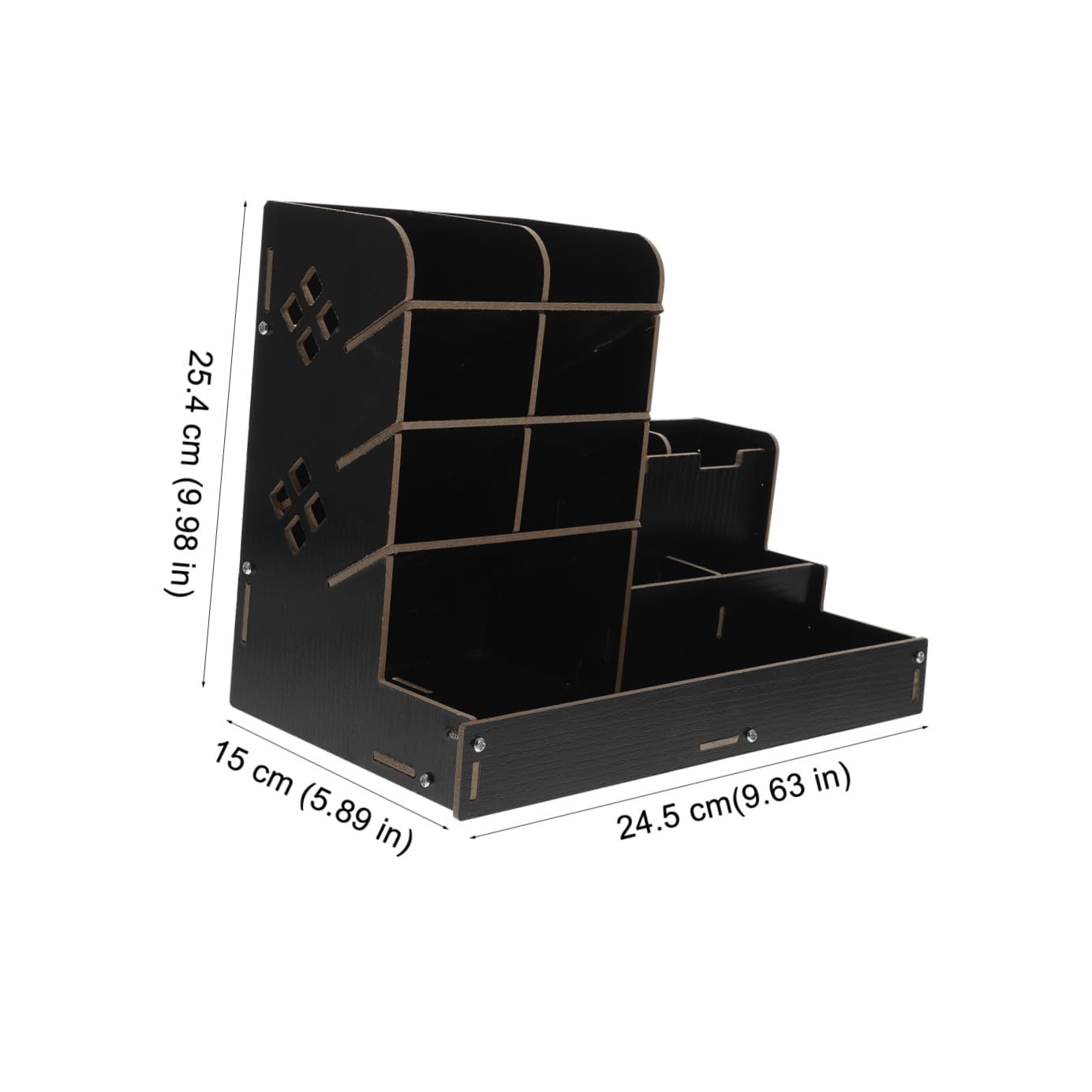 MAGICLULU Stiftebox für Schreibtisch mit Vielen Fächern Schwarz