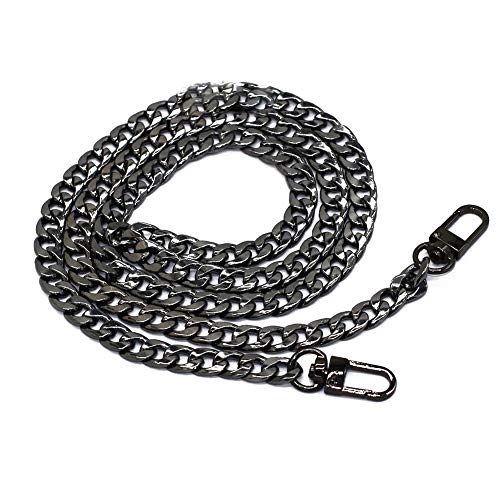 beihuazi® Kette Trageriemen Schulterriemen Metall Ersatz Tragegurt Schultergurt für Damen Tasche Handtaschen (Pistolenfarbe) Cover