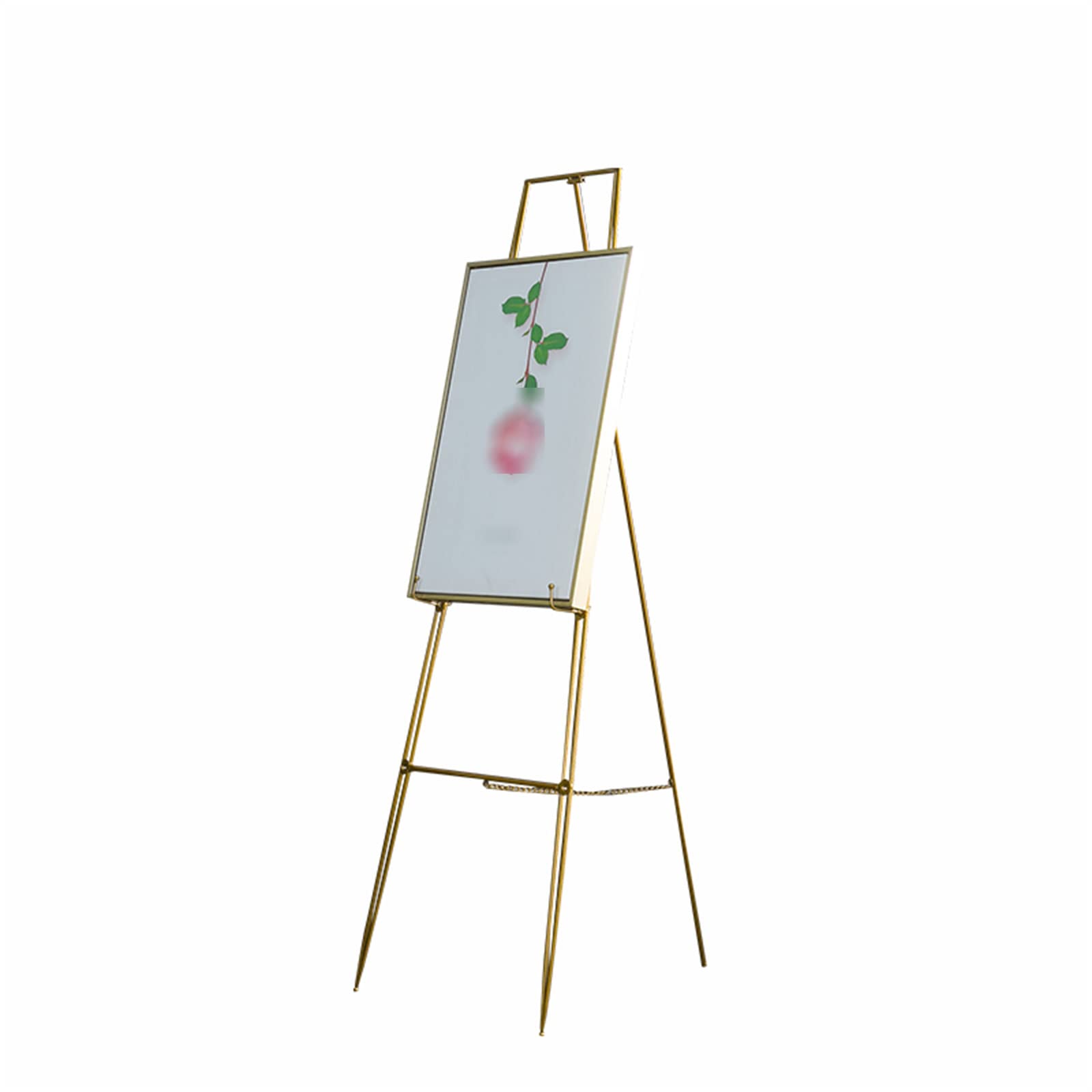HADECOLL Painting Artist Artist Easel, Lightweight Folding Easel - Adjustable 115/146Cm Tall Metal Poster Easel, Portable Tripod Easel Stand For Displaying Paintings, Drawing