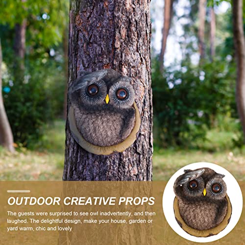 Décoration de Pâques YARNOW en résine pour habiller une sculpture d'arbre de hibou