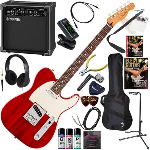 【セット品】FENDER エレキギター初心者入門 メキシコ製テレキャスター GA15IIが入ってる20点セット PlayerII Telecaster/CHRY/R(トランスペアレントチェリー/ローズ指板)