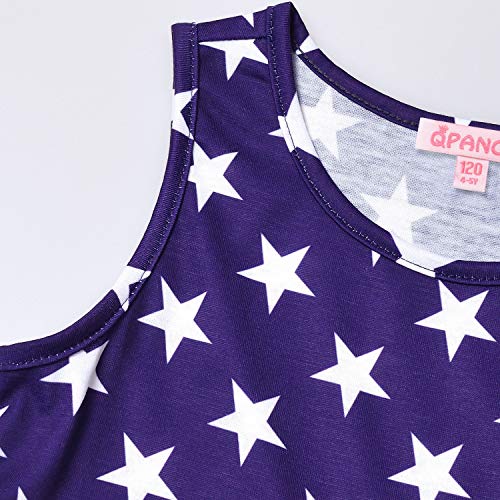 Girls Unicorn Dresses Sleeveless Summer Elastic Waist Rainbow Casual Clothes3