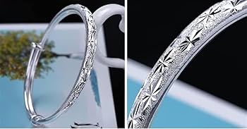 アクセサリー silver 925 simple design bangle Amazon.com: 925 Sterling Bangle Bracelet Fashion Jewelry