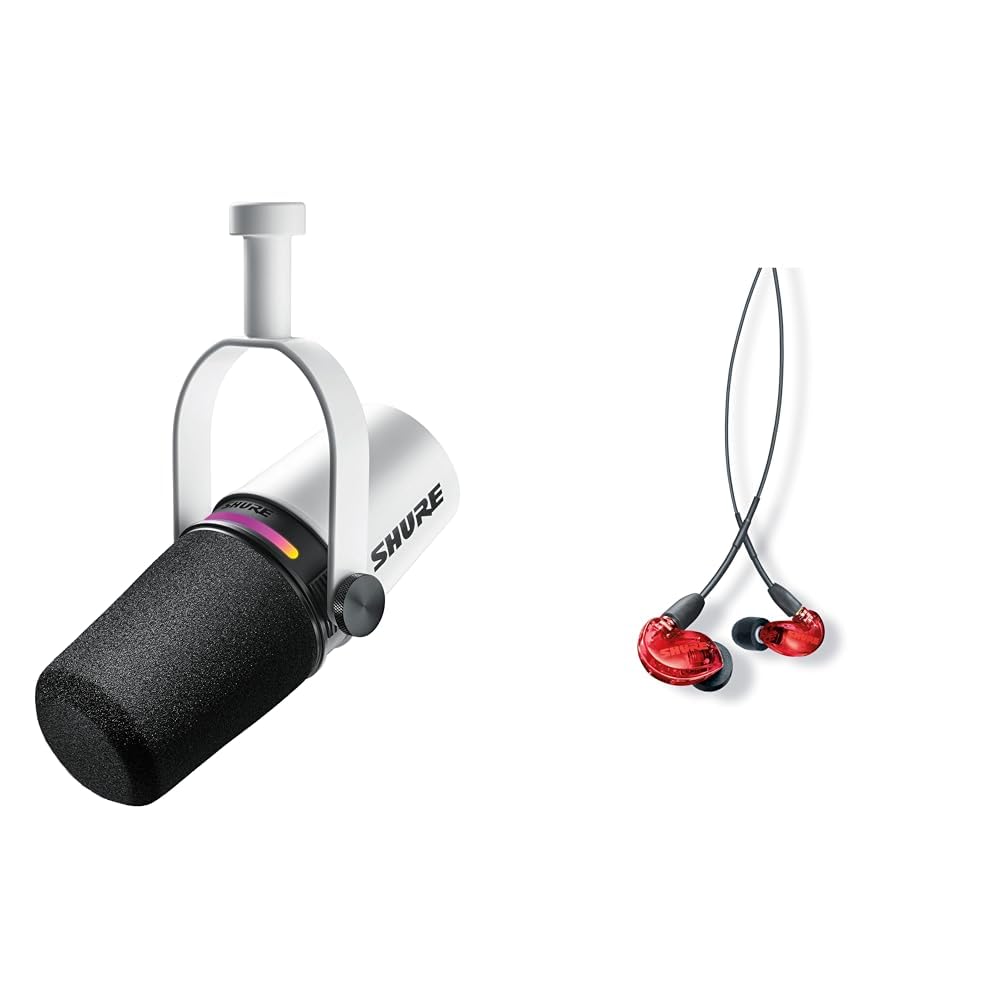 Amazon | SHURE MV7+ ポッドキャストマイクロホン ホワイト MV7+-W
