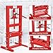 PrecisionAuto Hydraulic H-Frame Shop Press – 6 Ton Heavy Duty – Adjustable Height Table, Stamping Plates, Ideal for Auto Repair, Metalworking, Bearing Installation, Industrial Garage