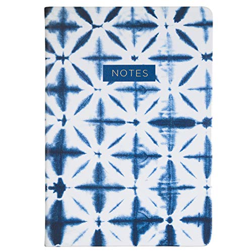 Eccolo-Medium-Lined-Journal-Notebook-Flexible-Cover-A5-Writing-Journal-256-Ruled-White-Pages-Ribbon-Bookmark-Lay-Flat-Notebook-for-Work-or-School-Shibori-575-x-825-inches