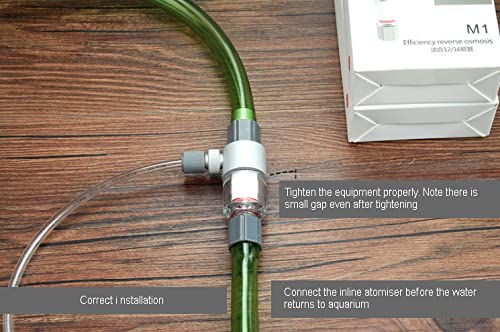 QANVEE Inline CO2 Atomizer Diffuser Aquarium Planted Tanks Aquascape (M2 (16/22MM)) - image 6