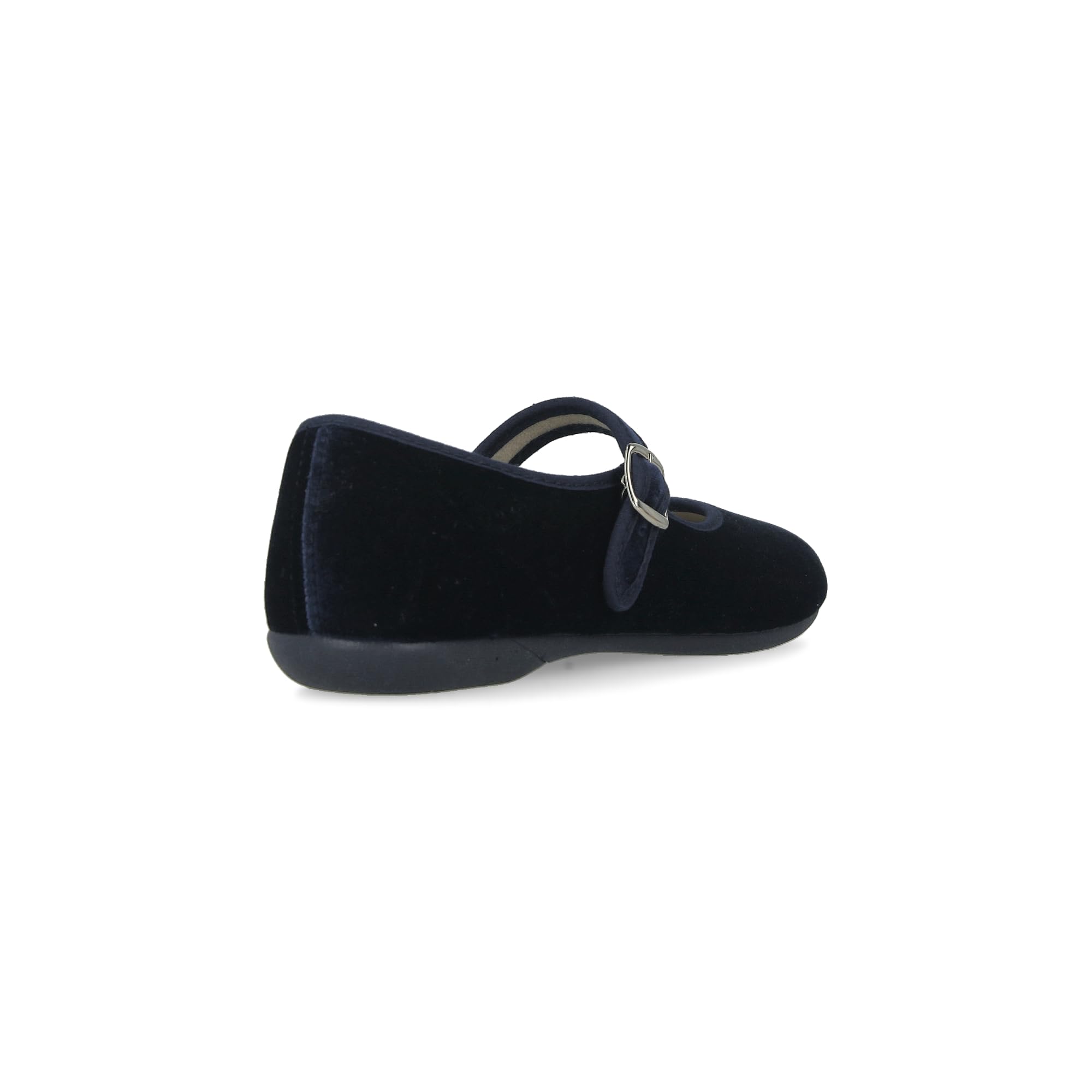 Mary Janes en Velours pour Femmes. Ballerines Plates décontractées Maryjane Sandales Confortables. Fabriqué en Espagne. Fermeture à Boucle. Couleur Noir et Bordeaux