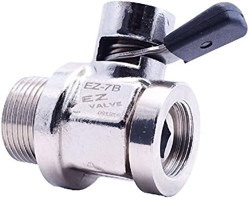 Miniatura 2 de EZ-7B (0.866 in-1.5) EZ Oil Drain Valve con extremo de manguera extraíble en forma de L (L-002) Combo