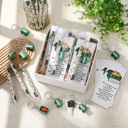 Sayglossy 15 Sets Bulk Funny Positive Dumpster Accessories Emotional Pens Appreciation Keychains Thank You Gift for Employee Coworkers Teachers Nurses - Thumbnail 5