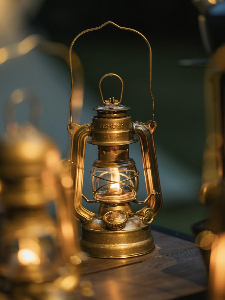 Thous Winds Brass Paraffin Lamp, Antique Kerosene Lantern - Image 2