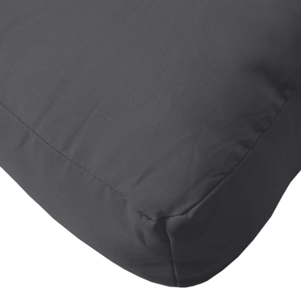 VidaXL - Juego de 2 cojines de paleta, almohadas de balcón, cojines de asiento, patio, jardinería, terraza, exterior, color gris oscuro