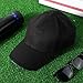 Coume Baseball Cap with Light Rechargeable LED Hat with USB Cable and Battery, Full Cotton Adjustable Headlamp Hat for Fishing Jogging Camping Hand Work(Black)