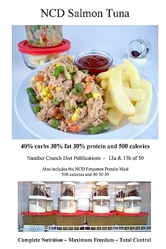 NCD Salmon Tuna: 40% carbs 30% fat 30% protein and 500 calories