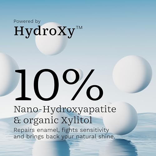 Image of Clockwork Nano-Hydroxyapatite (nHAP) Toothpaste with 10% HydroXy & 10% Xylitol - Enamel Repair, Anti Cavity & Remineralizing | Fluoride Free, SLS Free | Sensitive Teeth Whitening | Natural Premium Oral Care | Peppermint 100g