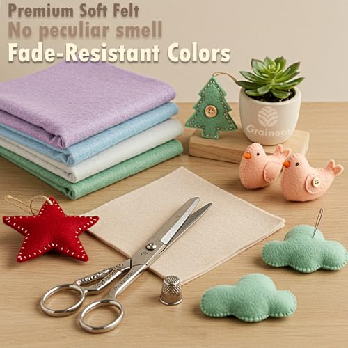 Image of White Soft Felt Sheet, 18 inch x 36 inch, 1.6mm Thick Acrylic Felt Fabric | Premium Craft Felt for Sewing, DIY Projects, Embroidery, Decorations, Art, and School Projects