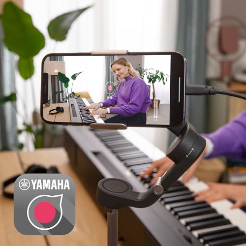 Image of Yamaha P-145BT Digital Piano - 88 Keys, Black, Built-in Bluetooth Audio Function, Compact & Lightweight Design, Realistic Touch & Sound for Practice & Performance