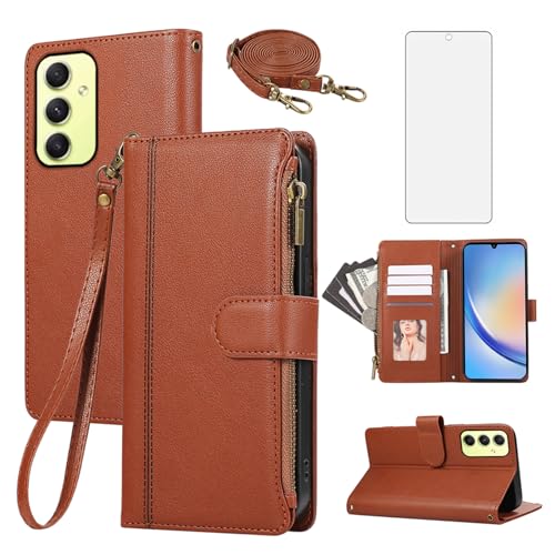 Coque Samsung Galaxy A34 5G anti-choc avec vitre écran et dragonne