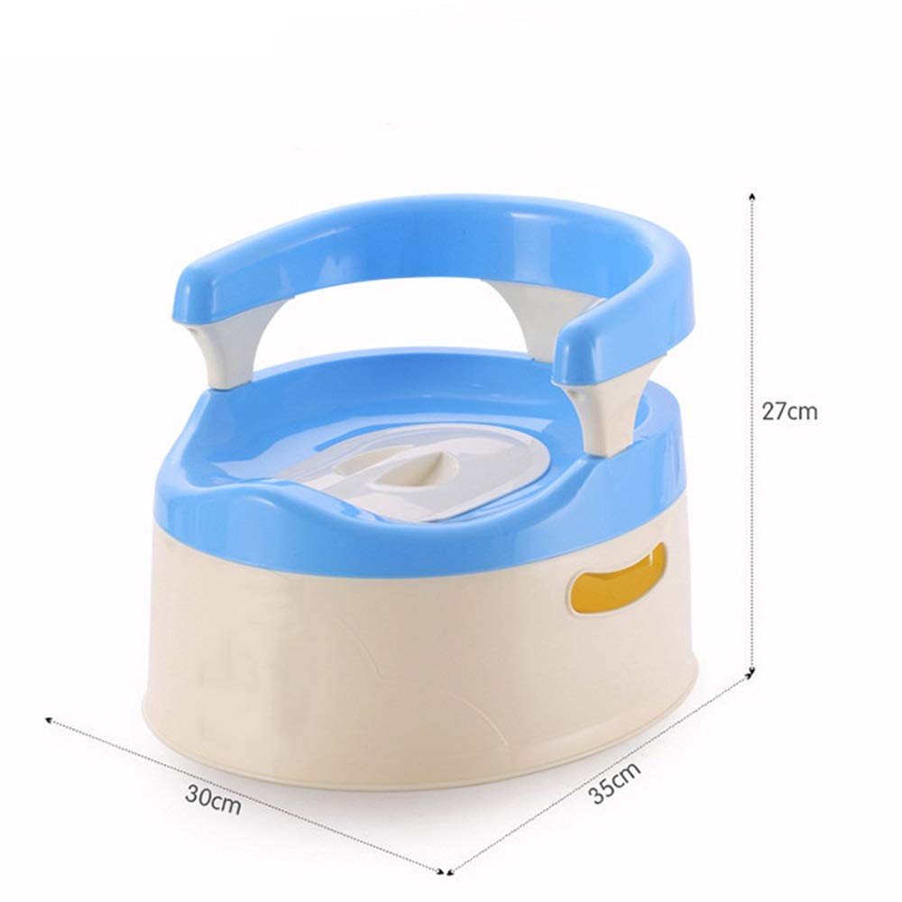 Vaso per bambini Vasino morbido Vasino da strada in plastica Vasino per neonati Vasino per neonati WC sicuro per bambini Vasino per allenatore Sedia per seggiolino(Blue,White)