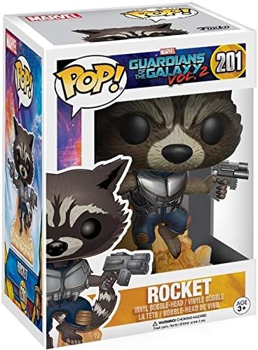 Marvel POP Guardians of The Galaxy Vol. 2 - Flying Rocket Raccoon Funko Pop! Vinyl Figure (Bundled with Compatible Pop Box), Multicolor, 3.75 inches - Image 3