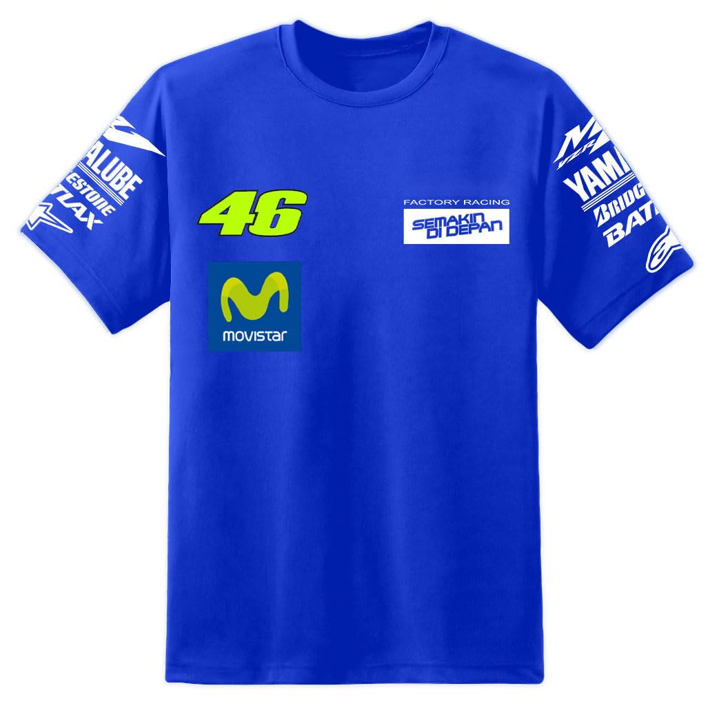 Yzr M1 Factory Racing T-shirt pour homme YZF R1 R6 Yoshimura Moriwaki