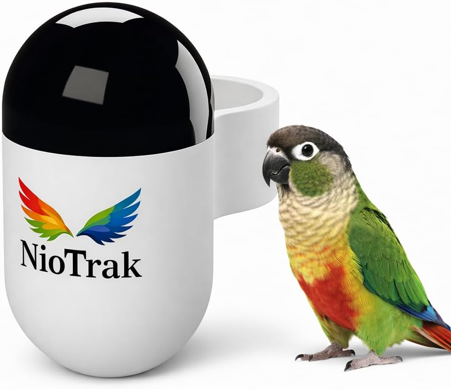 Simple Backup Tracking Solution for Peace of Mind for Parrots, Lightweight 9g Leg Ring for African Grey, Macaw, Cockatoo, Chickens, Cockatiel, Hawks & Small Birds.