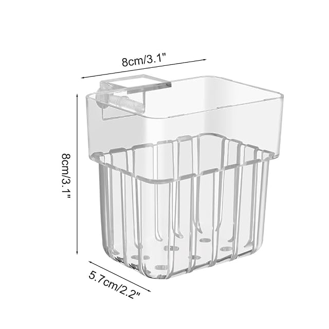 Foto 4 de 7 de MiOYOOW Soporte para plantas de acuario, maceta colgante transparente para decoración de plantas de acuario