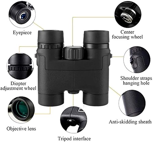 Miniatura 4 de Binoculars 8X32 Binoculars Telescopio Binoculo 4 Roof Full-Multi-Coat (Color is Orange)