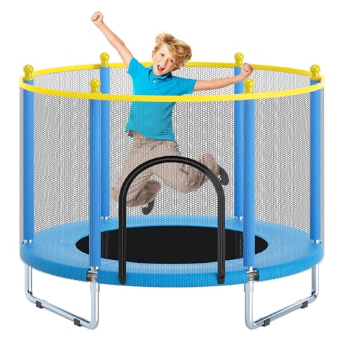 Cama Elástica Pula Pula Infantil grande 1,4 m com Rede de Proteção para Interior e Exterior - Reforçado U