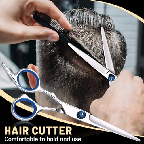 hair cutting scissors set professional stainless cutting hair scissors barber hair cutting scissors thinning shears sharp blades hairdresser haircut for womenmenkids lfj1234