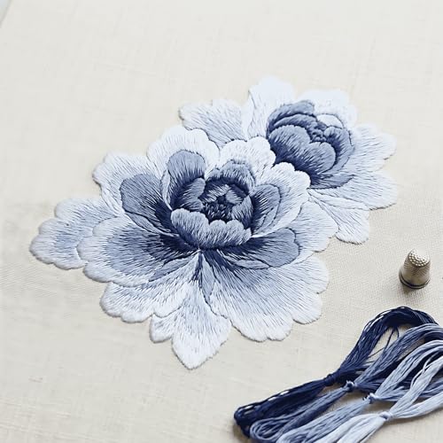 Image of 4 Skeins Mulberry Silk Floss Embroidery Thread Floss-Cross Stitch Threads China Silk Woven Jewelry Threads DIY Sewing Kits (18)