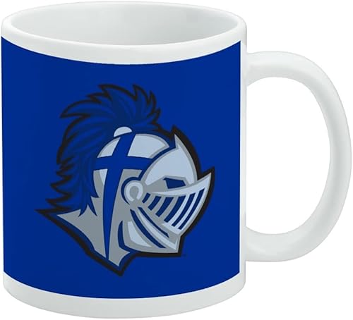 Vista 198 de Taza de cerámica con el logotipo principal de la Universidad de St. John, taza de regalo novedosa para café, té y bebidas calientes, 11oz, blanca