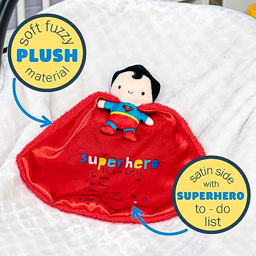 Couverture de sécurité Superman pour bébé doudou peluche texturée - 5