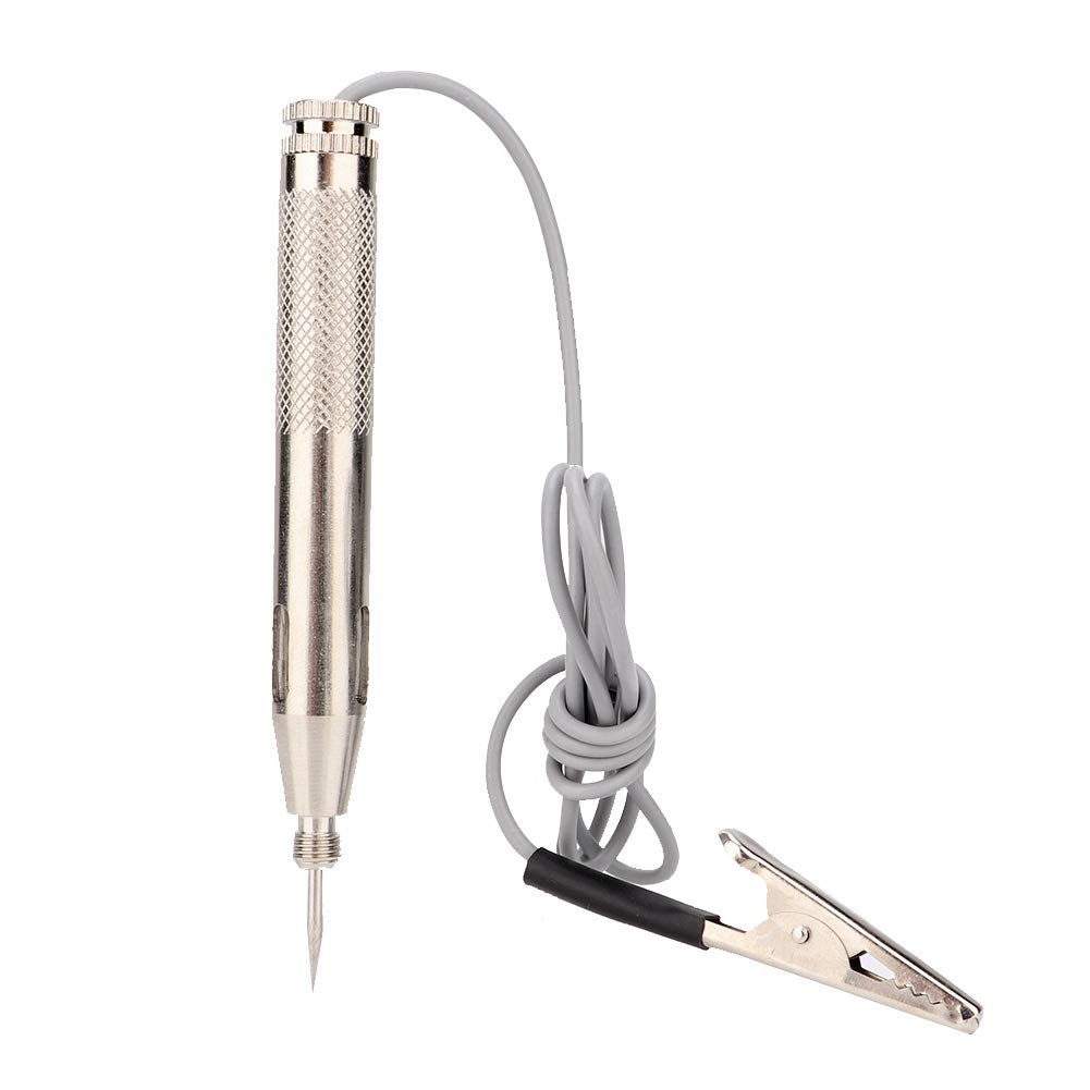 Car Electric Tester 6-24V Test Light with Hard Steel Probe, Automotive Circuit Tester for dc and ac Voltage Light