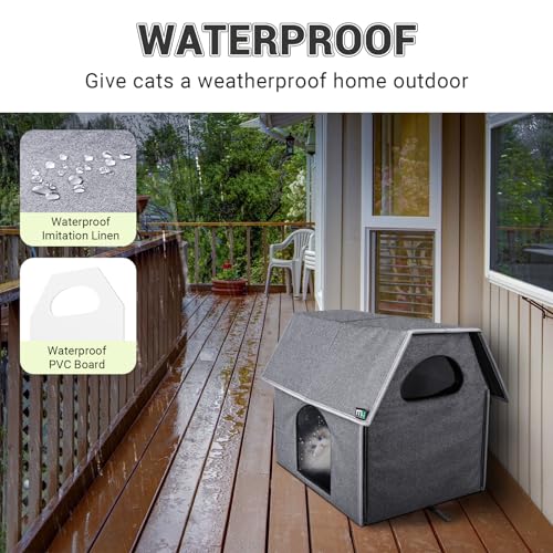 Miu Color Outdoor Cat House, Large Weatherproof Cat Houses thumb #2